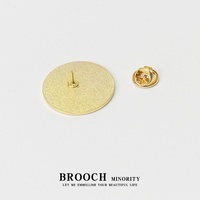 Broche créative Pi, écusson métallique en argent plaqué or avec formule chimique élémentaire, pour vêtements, sacs et accessoires d'étudiant