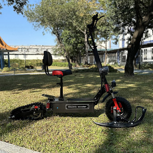 Scooter Eléctrico 36V con Marco de Acero, Sistema de Tracción para Nieve, Plegable, para Uso Todoterreno - Product Image 2