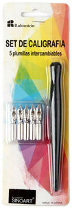 SINOART vente d'usine Art <span class=keywords><strong>calligraphie</strong></span> stylo ensemble avec 5 plumes - Product Image 4