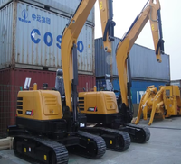 Mesin Penggalian Tanah Berkinerja Tinggi Terlaris, Excavator Crawler SY55C Kapasitas Bucket 0.21m³ untuk Penggalian dan Pemindahan Tanah