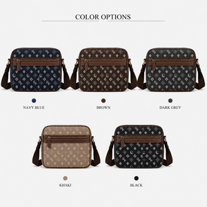Bolso cruzado para hombre, bandolera de lona, ​​bolso bandolera informal para uso diario con bolsillo frontal, correa ajustable, bolso de viaje - Product Image 6