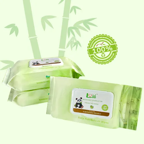 Free sample Natural bamboo Biodegradable baby wet wipes