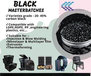 SY ventes directes d'usine N2 noir Masterbatch moulage Grade 43% teneur en noir de carbone pour Films de paillis 25 kg/sac - Product Image 2