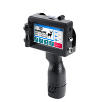 Impresora de inyección de tinta Tij portátil de media pulgada de 12,7mm Impresora de mano Exp Mfg en varios idiomas Pantalla táctil inteligente