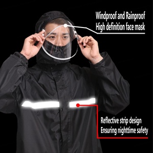 Impermeable con Capucha para Hombre y Mujer, Chaqueta de Seguridad Reflectante, Ropa de Trabajo Fluorescente - Product Image 2