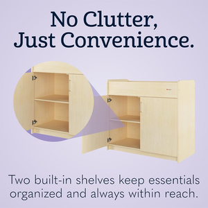 <span class=keywords><strong>Cambiador</strong></span> de Bebé de Madera Natural OEM ODM con Cómoda de 2 Cajones - Product Image 5