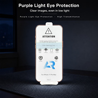Film de protection d'écran anti-traces de doigts Type-C pour iPhone 17 Pro Max, alignement guidé, souple, anti-rayures, PET 0,15 mm, pose rapide