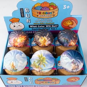 Simulation Steamed Bun Squishy Toy Slow Rising Bao Bun Stress Relief Fidget Blind Box Toy for Kids - Product Image 3