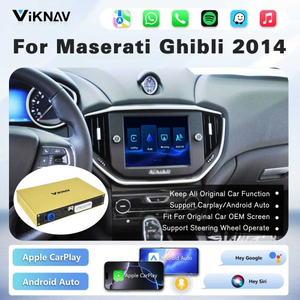 Viknav Linux <b>System</b> Wireless Carplay Android Auto Decoder Box For Maserati Ghibli 2014 Decoding Box Upgrade Interface Autolink - Product Image 2