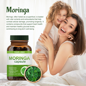 OEM China Fábrica Private Label Atacado Orgânico Vegan <span class=keywords><strong>Moringa</strong></span> Folha Extract Cápsulas - Product Image 4