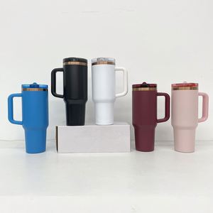 40oz Powder Coated Copper Plated Underneath Removable Flip Straw Stainless Steel Travel Coffee Tumblers <b>Mug</b> with Leakproof Lid - Product Image 1