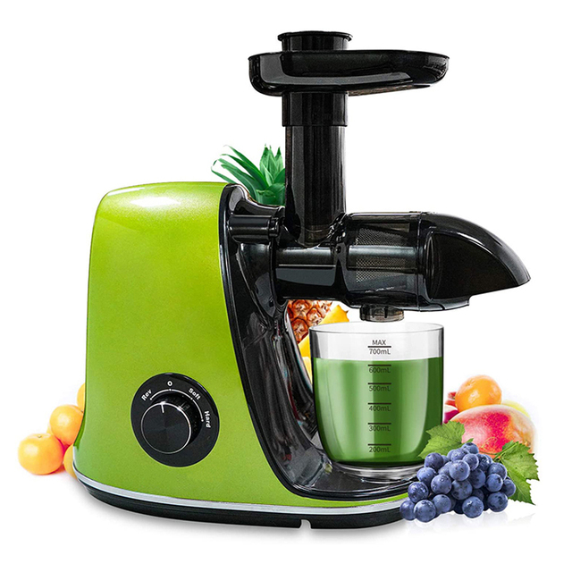 2024 Best Electric Citrus Cold Press Juicer Extractor Quiet Motor Reverse Function High Nutrient Fruit and Vegetable Juicer