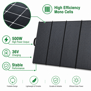 Pannello Solare Monocristallino Pieghevole OEM 500W 600W, Caricatore Solare Portatile per Stazione di Alimentazione, Fornitore OEM, Fornitura all'Ingrosso - Product Image 2