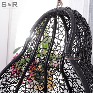 Silla Columpio Moderna de Mimbre Sintético para Exteriores con Soporte, Cojín Impermeable en Forma de Huevo para Hotel, Gimnasio, Parque, Dormitorio, Uso Junto a la Piscina - Product Image 4