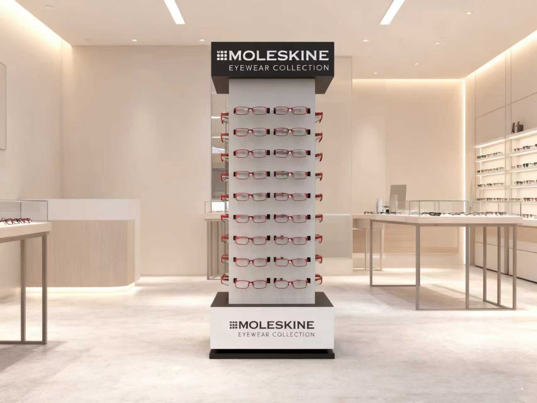Custom Wood Eyewear Display Rack Multi – Functional Eyeglass & Sunglasses Display Stand for Retail Store — view 5
