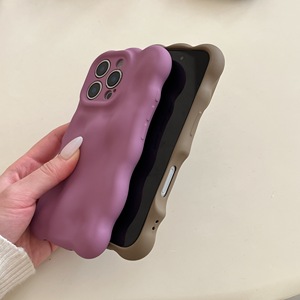 Funda Protectora de TPU Suave con Diseño de Burbujas de Meteorito 3D Onduladas, Color Sólido, Ondulada, Anti-Golpes para <span class=keywords><strong>iPhone</strong></span> Air 17 16 15 Plus 14 <span class=keywords><strong>13</strong></span> <span class=keywords><strong>Pro</strong></span> <span class=keywords><strong>Max</strong></span> - Product Image 2