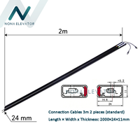 Capteur de porte d'ascenseur et rideau lumineux universel WECO-917A61-AC220, cellule photoélectrique 94 faisceaux pour capteur de sécurité d'ascenseur avec garantie d'un an