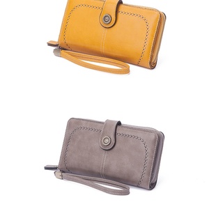 Leather High Capacity Long Clutch Zipper Long Cheap Women Cell Crossbody Bag Wallet Exquisite Phone Handbag - Product Image 4
