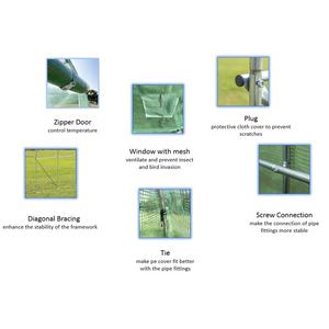 <span class=keywords><strong>Serre</strong></span> <span class=keywords><strong>de</strong></span> tomate à cadre en acier à effet <span class=keywords><strong>de</strong></span> <span class=keywords><strong>serre</strong></span> à haut tunnel pour la culture - Product Image 6