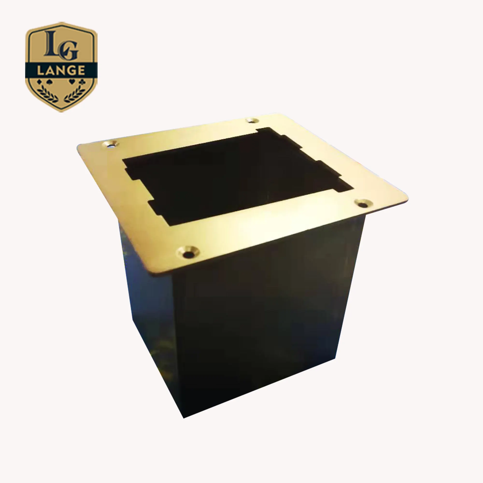 Caixa de suporte para descartáveis de cassino, caixa de metal personalizada avançada para baccarat Texas Hold'em