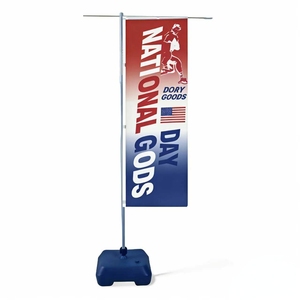 เสาธงแบบ<span class=keywords><strong>ญี่ปุ่น</strong></span>ขนาด 3 เมตร พร้อมฐานน้ำ ปรับความสูงได้ และโครงพลาสติก สำหรับโฆษณาภายนอกอาคาร - Product Image 1