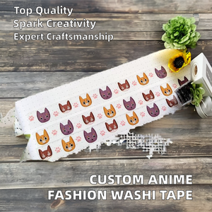 Cao tùy chỉnh in trang trí Anime thời trang Pet Wasabi Băng Đơn Acrylic nước kích hoạt masking <span class=keywords><strong>tape</strong></span> trực tiếp nhà sản xuất - Product Image 5