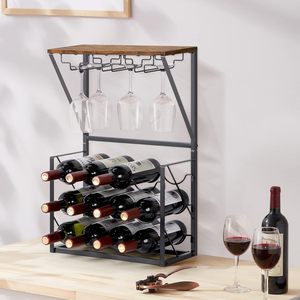 <span class=keywords><strong>Accessori</strong></span> per Cantinetta Portabottiglie Espositore per Vini Decorazione Portabottiglie Modulare Minimalista Stile Italiano - Product Image 1