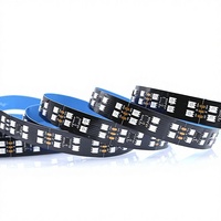 Bande lumineuse LED RGB double rangée WS2811, 120 LED ultra-denses, 5050 haute luminosité, barre LED auto-adhésive, lumière ambiante IP20