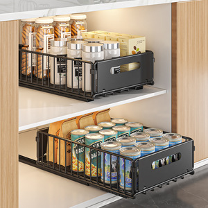 Étagère de rangement pliable en métal <span class=keywords><strong>pour</strong></span> évier de <span class=keywords><strong>cuisine</strong></span>, organisateur de placard à double niveau <span class=keywords><strong>pour</strong></span> <span class=keywords><strong>ranger</strong></span> les épices, les collations, les <span class=keywords><strong>bouteilles</strong></span> et les bocaux - Product Image 2