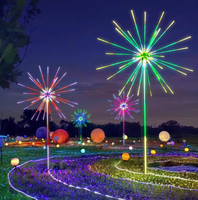 Lampe LED RVB intelligente 3D étanche pour extérieur, effet feux d'artifice, pour festivals, thèmes de fête et jardins