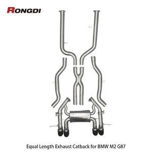 Échappement Catback à longueur égale pour BMW M2 G87 S58 3.0T 2021-2024 en acier inoxydable 304 avec silencieux Valvetronic - Product Image 2