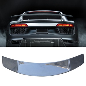 2017-2019 Audi R8 Carbon Fiber V Style Rear Spoiler Auto Tuning High Kick Spoiler <b>Boot</b> Lip Trunk Wing Ducktail - Product Image 2