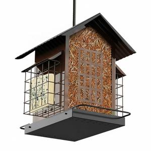 Mangiatoia per Uccelli in Metallo da 4 Libbre con Doppia Gabbia per Crocchette, Grande Capacità, Ideale per Fringuelli, Cardinali, Cincillà - Fornitura Diretta dalla Fabbrica - Product Image 6