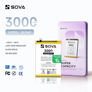 อะไหล่แบตเตอรี่โพลีเมอร์ sova แบบชาร์จไฟได้สำหรับ BLP641โทรศัพท์ <span class=keywords><strong>OPPO</strong></span> F3 <span class=keywords><strong>A71</strong></span>ความจุสูง3000mAh - Product Image 1