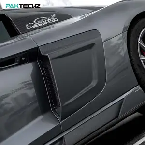 Paktechz ใบมีดข้างคาร์บอนไฟเบอร์แห้งสําหรับ Audi R8 Gen2