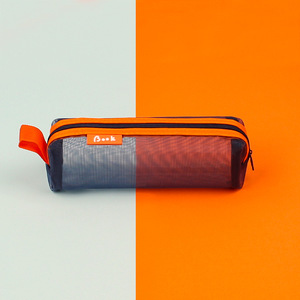 Tas penyimpanan transparan kustom kantung kapasitas besar kotak alat tulis sekolah lembut lembut kotak pensil jaring langsung - Product Image 4