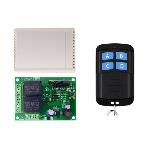 Wireless remote control switch 12V-24V two-way DC motor controller Rolling shutter door garage door universal remote control