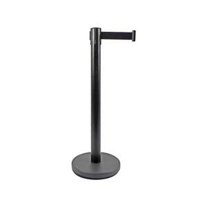 Thép không gỉ hàng đợi cực có thể thu vào vành đai stanchion rào cản postes unifila kiểm soát đám đông <span class=keywords><strong>stachion</strong></span> bài - Product Image 5