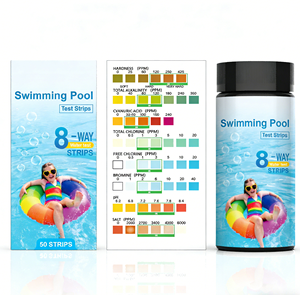 Kit de 100 Tiras Reactivas para Piscina y Spa, 8 Pruebas en 1, Resultados Rápidos, con Sustrato de Papel para Cloro, Bromo, pH, Dureza y Alcalinidad - Product Image 5