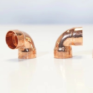 High-Quality Red <b>Copper</b> Welded <b>Copper</b> Pipe Flared Thickened Fitting - 90-Degree Elbow - Product Image 3