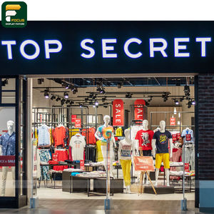 ชั้นวางโชว์สินค้าแฟชั่นทันสมัย ตู้แขวนเสื้อผ้าแบบแผงนุ่ม คุณสมบัติเด่นสำหรับการจัดแสดงสินค้า - Product Image 6