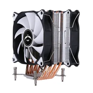 Dual fans Efficient Cooling CPU Cooler 6 copper pipe 12CM PC Quiet Cooling Fan Support X79 X99 X299 2099 2011 Motherboard