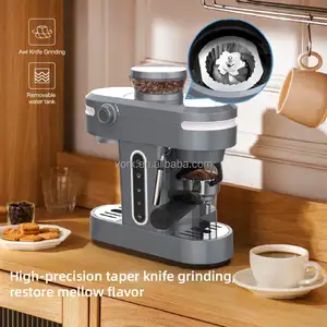 Coffee Maker Espresso Machine Small Kitchen Appliances 1.4L Smart Espresso Machine Coffee Makers With Milk Frother Wand