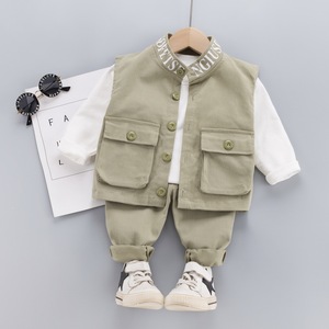 Vente Flash Nouveaux Modèles de Vêtements pour Enfants Ensembles de Vêtements en Gros Pantalons pour Enfants et Manteau pour Tout-Petits Garçons - Product Image 2
