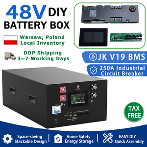 ชุดอุปกรณ์แบตเตอรี่ Lifepo4 รุ่น JK V19 BMS 48V ของโปแลนด์ สำหรับประกอบเอง กล่องแบตเตอรี่ที่ใช้งานร่วมกับอินเวอร์เตอร์ Growatt, Must, SolisDeye สำหรับเก็บพลังงานภายในบ้าน - Product Image 1