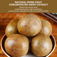 Extrait de Fruit du Moine de Qualité Supérieure V50, Édulcorant Pur à Base d'Extrait de Fruit du Moine, Fourniture en Gros, Extrait de Fruit du Moine Mogroside 50%