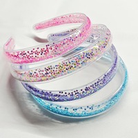 Bandeaux pour enfants Transparent plastique coloré coulant paillettes étoiles mode doux brillant enfants bébé filles Sequin bandeaux
