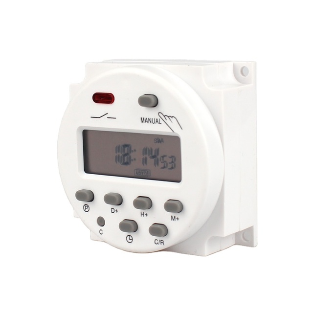 CN101A AC Timer Switch 220V 12V 24V Digital Time Control, Weekly Programmable Digit Timer 8A-16A Load