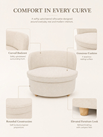 Fauteuil Lounge Moderne Nordique Écologique pour Animaux de Compagnie, Tissu Beige, Pieds en Bois, Facile à Nettoyer, Canapé Ergonomique pour Chats et Chiens pour Salon