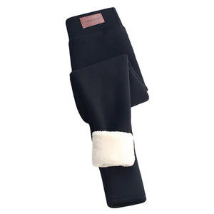 Pantaloni caldi da donna pantaloni invernali Skinny in velluto spesso lana <span class=keywords><strong>Leggins</strong></span> pantaloni in pelle di agnello Cashmere da sci Leggings da donna - Product Image 3